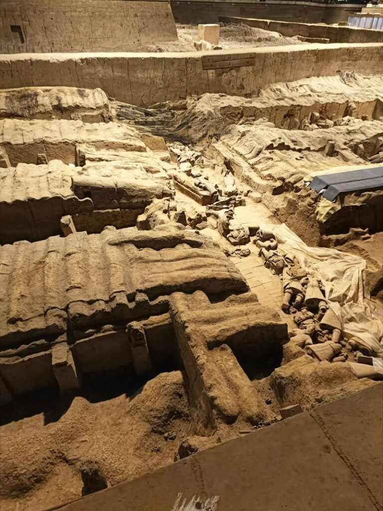 How deep were the Terracotta Warriors buried?
